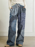 Women's Geometry Color Splicing Gradient Art Print Casual Pants